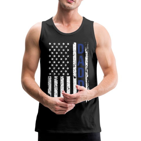 American Flag Daddy Men’s Premium Tank - black
