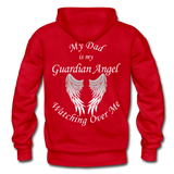 Dad Guardian Angel Gildan Heavy Blend Adult Hoodie (CK1402) - red