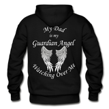 Dad Guardian Angel Gildan Heavy Blend Adult Hoodie (CK1402) - black