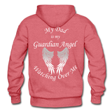 Dad Guardian Angel Gildan Heavy Blend Adult Hoodie (CK1402) - heather red