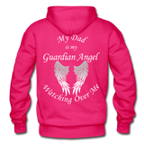 Dad Guardian Angel Gildan Heavy Blend Adult Hoodie (CK1402) - fuchsia