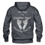 Dad Guardian Angel Gildan Heavy Blend Adult Hoodie (CK1402) - charcoal gray