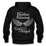 Brother Amazing Angel Sister of an Angel Gildan Heavy Blend Adult Hoodie - black