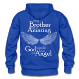 Brother Amazing Angel Sister of an Angel Gildan Heavy Blend Adult Hoodie - royal blue