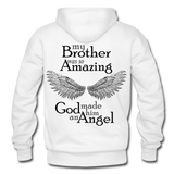 Brother Amazing Angel Sister of an Angel Gildan Heavy Blend Adult Hoodie - white