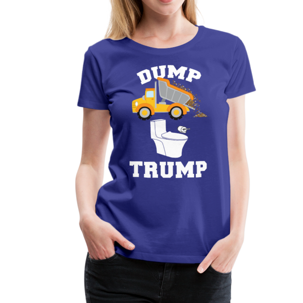 Dump Trump Women’s Premium T-Shirt - royal blue