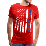 American Flag Grampy Men's Premium T-Shirt (CK1925) - red