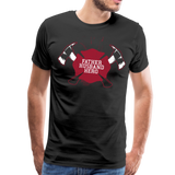 Father Husband Hero Firefighter Men's Premium T-Shirt (CK1858) - black