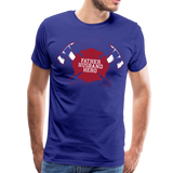 Father Husband Hero Firefighter Men's Premium T-Shirt (CK1858) - royal blue