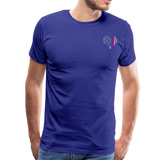 Nurse Flag Heart Front Men's Premium T-Shirt (CK1818) Updated - royal blue