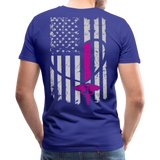 Nurse Flag Heart Front Men's Premium T-Shirt (CK1818) Updated - royal blue