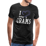 I Love Being a Grams Men's Premium T-Shirt (CK1557) - charcoal gray