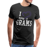 I love Being a Grams Men's Premium T-Shirt (CK1557) updated - black