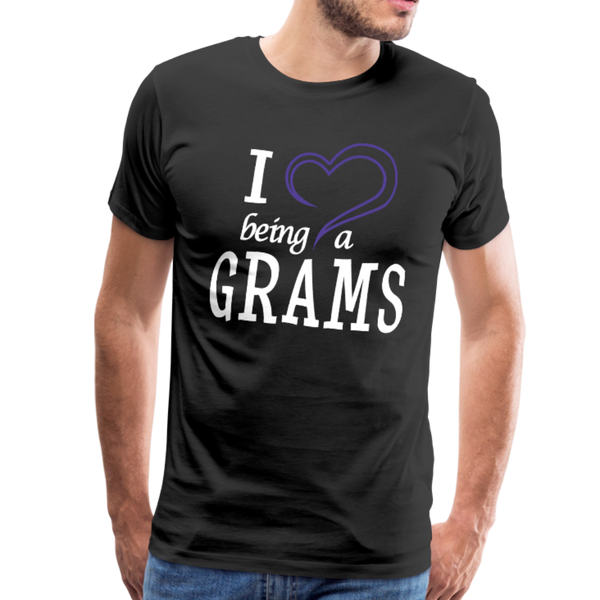 I love Being a Grams Men's Premium T-Shirt (CK1557) updated - black