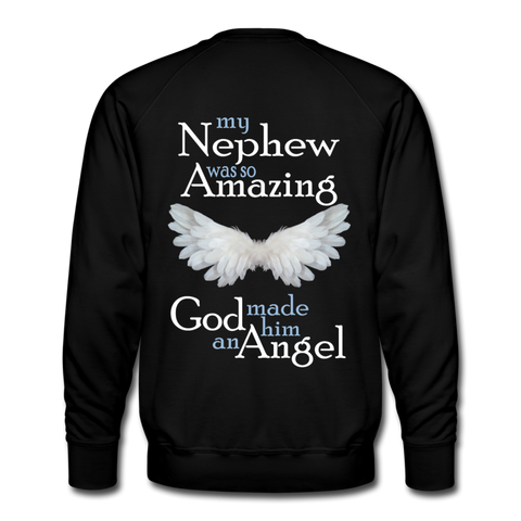 Nephew Amazing Angel Men’s Premium Sweatshirt - black