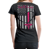 RN Nurse Flag Women’s Premium T-Shirt (CK1295) updated - black
