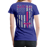 RN Nurse Flag Women’s Premium T-Shirt (CK1295) updated - royal blue