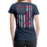 RN Nurse Flag Women’s Premium T-Shirt (CK1295) updated - navy