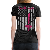 RN Nurse Flag Women’s Premium T-Shirt (CK1295) updated - charcoal gray