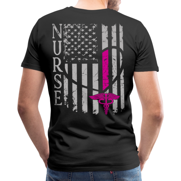 Nurse Flag Men's Premium T-Shirt (CK1213) Updated - black