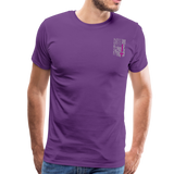 Nurse Flag Men's Premium T-Shirt (CK1213) Updated - purple
