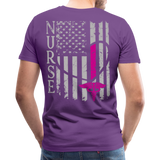 Nurse Flag Men's Premium T-Shirt (CK1213) Updated - purple