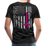Nurse Flag Men's Premium T-Shirt (CK1213) Updated - charcoal gray