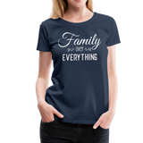Family Over Everything Women’s Premium T-Shirt (CK1932) - navy