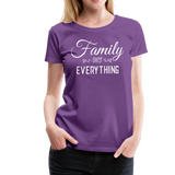 Family Over Everything Women’s Premium T-Shirt (CK1932) - purple