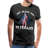 God Bless Our Veterans Men's Premium T-Shirt (CK1509) - black