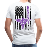 Nurse Flag Men's Premium T-Shirt (CK1808) updated - white