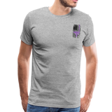 Nurse Flag Men's Premium T-Shirt (CK1808) updated - heather gray