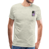 Nurse Flag Men's Premium T-Shirt (CK1808) updated - heather oatmeal