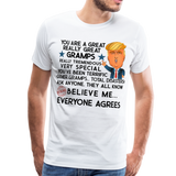 Trump Gramps Men's Premium T-Shirt - white