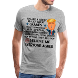 Trump Gramps Men's Premium T-Shirt - heather gray