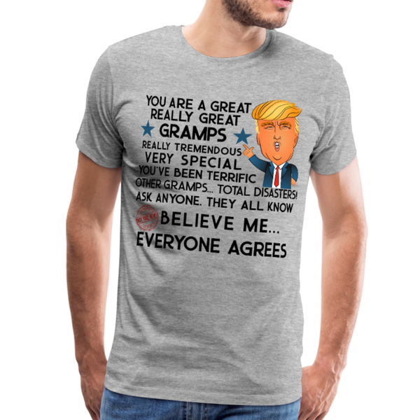 Trump Gramps Men's Premium T-Shirt - heather gray