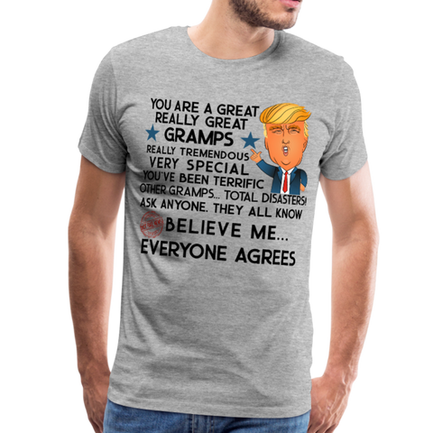 Trump Gramps Men's Premium T-Shirt - heather gray