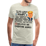 Trump Gramps Men's Premium T-Shirt - heather oatmeal