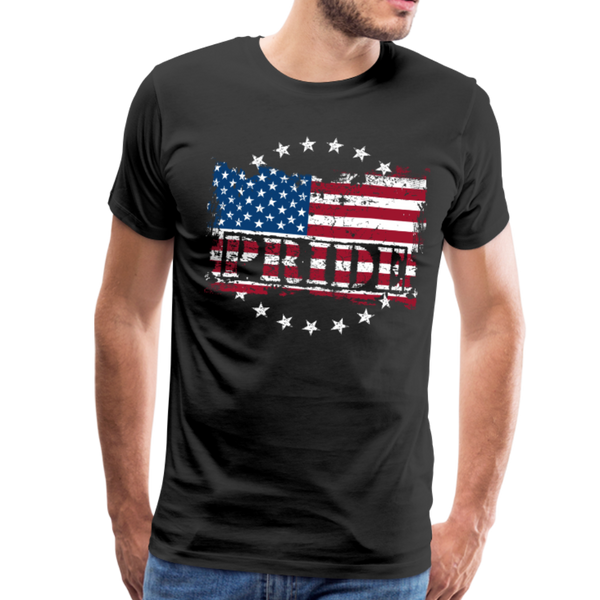 American Pride Men's Premium T-Shirt (CK1877) - black