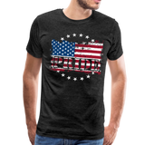 American Pride Men's Premium T-Shirt (CK1877) - charcoal gray