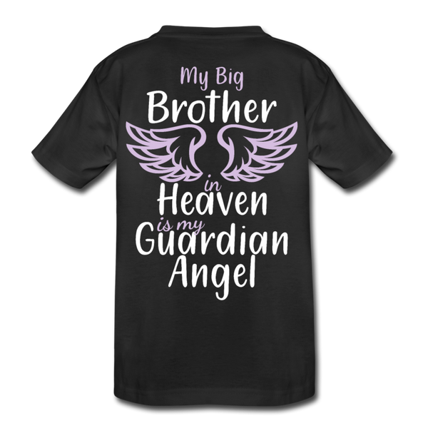 My Big Brother In Heaven Kids' Premium T-Shirt - black