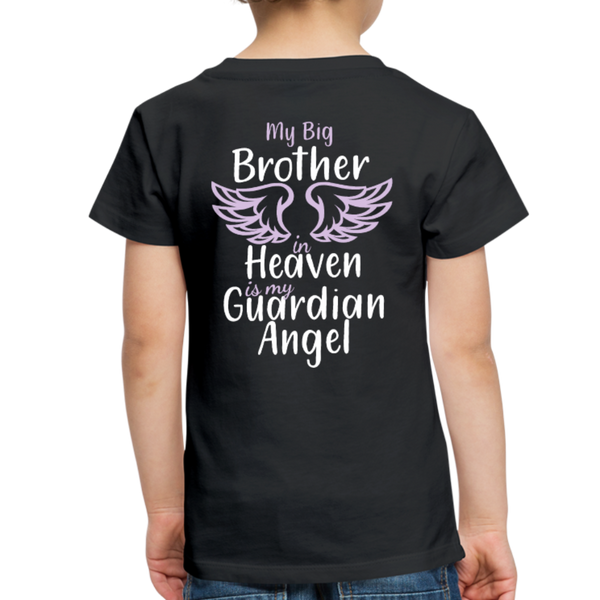 My Big Brother In Heaven Toddler Premium T-Shirt - black