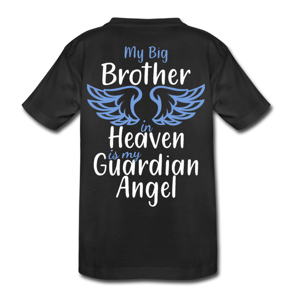 My Big Brother in Heaven Kids' Premium T-Shirt - black