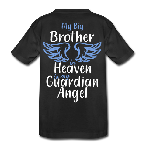 My Big Brother in Heaven Kids' Premium T-Shirt - black
