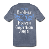 My Big Brother in Heaven Kids' Premium T-Shirt - heather blue