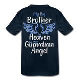 My Big Brother in Heaven Kids' Premium T-Shirt - deep navy
