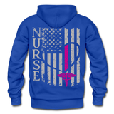 Nurse Flag Gildan Heavy Blend Adult Hoodie (CK1806) - royal blue
