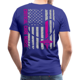 Critical Care Nurse Men's Premium T-Shirt (CK1838) - royal blue