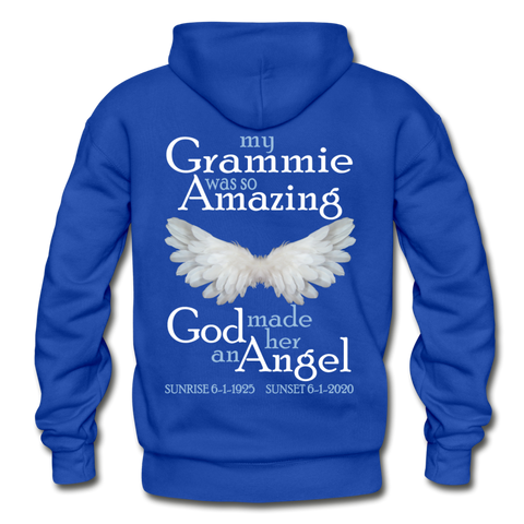 Grammie Amazing Angel 1925-2020 Gildan Heavy Blend Adult Hoodie - royal blue