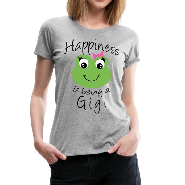Happiness is being a Gigi Women’s Premium T-Shirt (CK1594) - heather gray